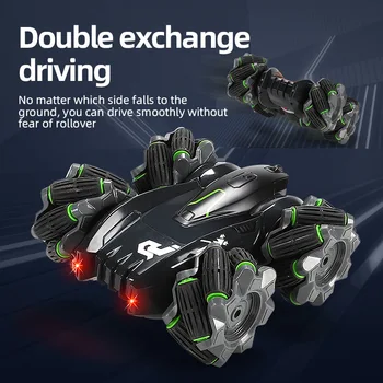 RC 4WD Stunt Car Remote Control Vehicle High Speed ​​Double Sided Drift Racing Car Chidren Toy with LED Lights