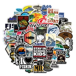 10/30/51PCS Sea Fishing Fishing Outdoor Lure Sticker decorazione Graffiti Skateboard scatola di cancelleria valigia adesivo impermeabile