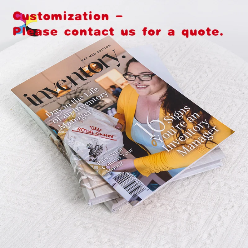 

custom.Hot Sell Art Paper Magazine Printing Factory Oem Custom Soft Back Book