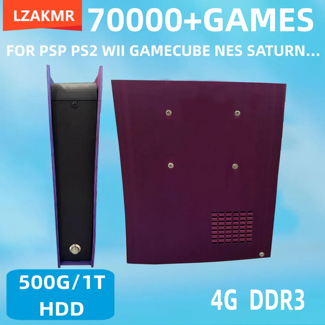 Win11 Game Console G11 70000+Classic Games 2T HDD 4K HD For WII PSP PS2 XBOX SATURN Wireless Controller Support 4 Player
