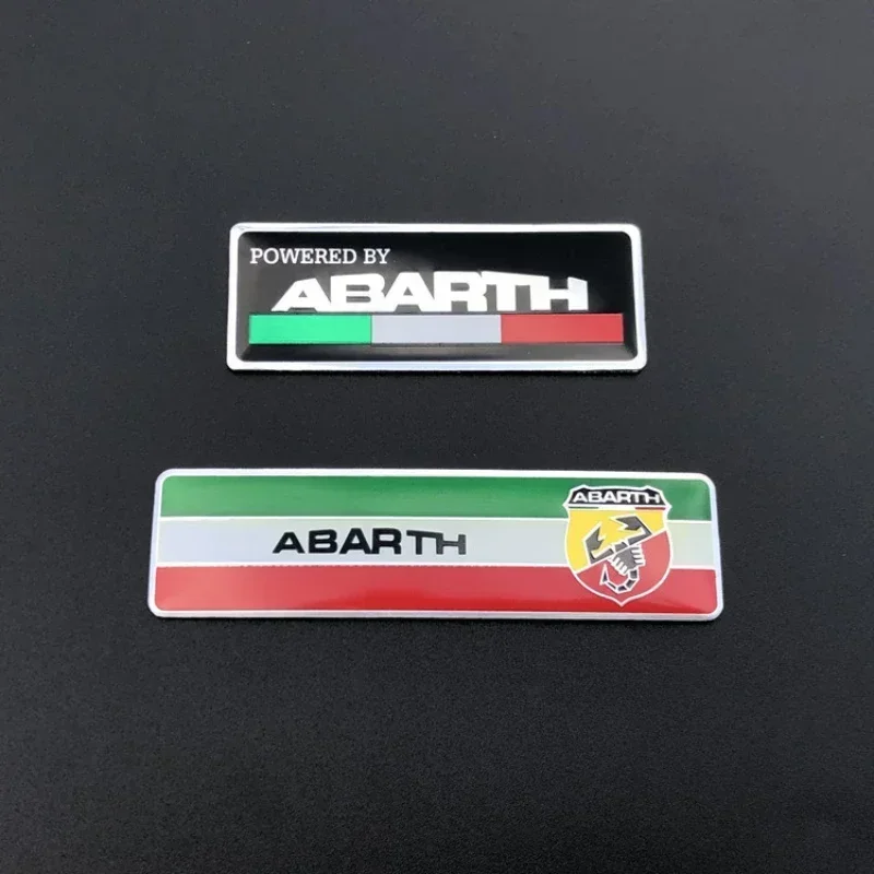 Para pegatina con emblema de aluminio, insignia de guardabarros trasero para maletero de coche, calcomanías para 500 124 Punto Ducato Palio Bravo, accesorios