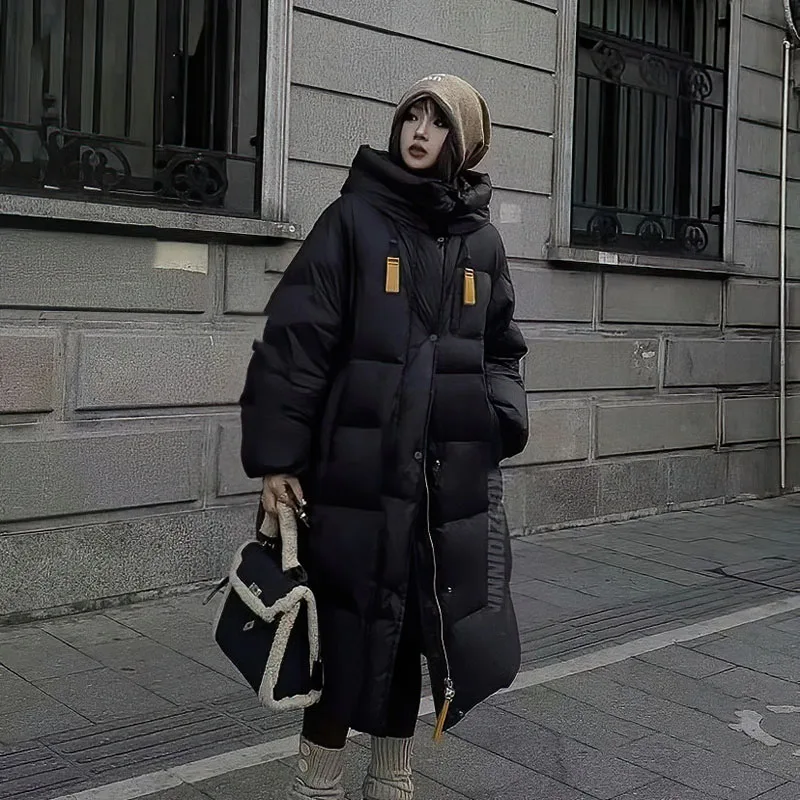 パーカーダウンジャケット レディース 2025年冬新作 厚手リボン付きフード付き 極寒対策 暖かいジャケット 高品質 レディースダウンジャケット H577