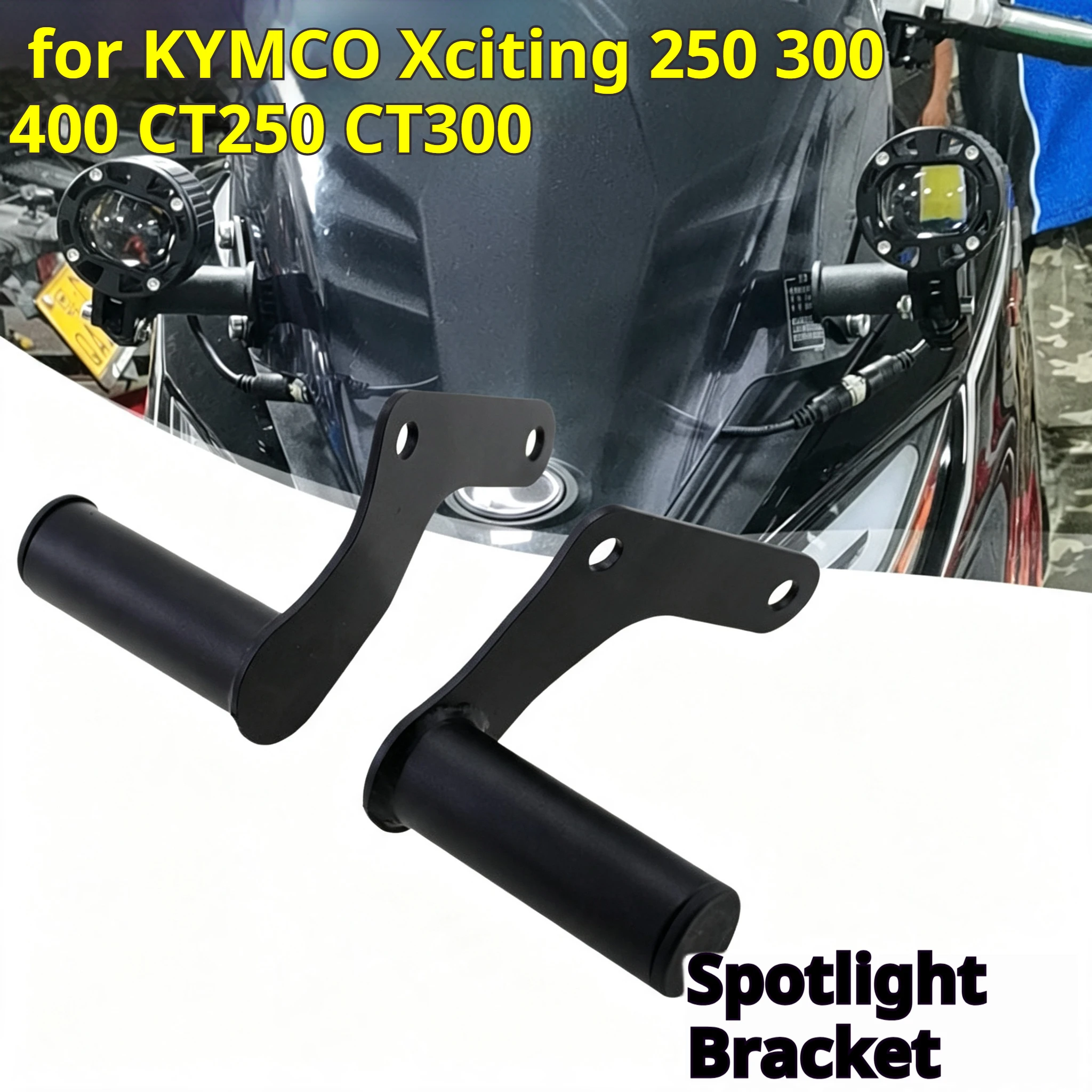 High Position Spotlight Mount Bracket Fixed Base for KYMCO Xciting 250 300 400 CT250 CT300 Modified Auxiliary Light Holder