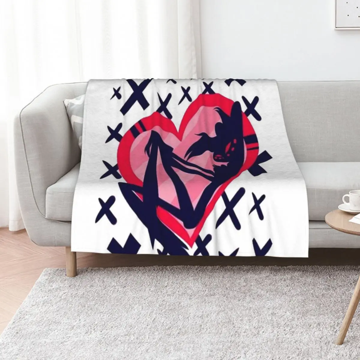 

angel dust love heart Throw Blanket Summer Beddings valentine gift ideas Beautifuls Hairys Blankets