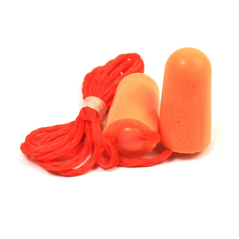 Imagem -03 - Ear Plugs tipo Bala com Linhas Tampões de Segurança Anti-ruído Trabalho Aprender ir para a Cama Earmuffs Insonorizados 3m 1110 100 Pcs