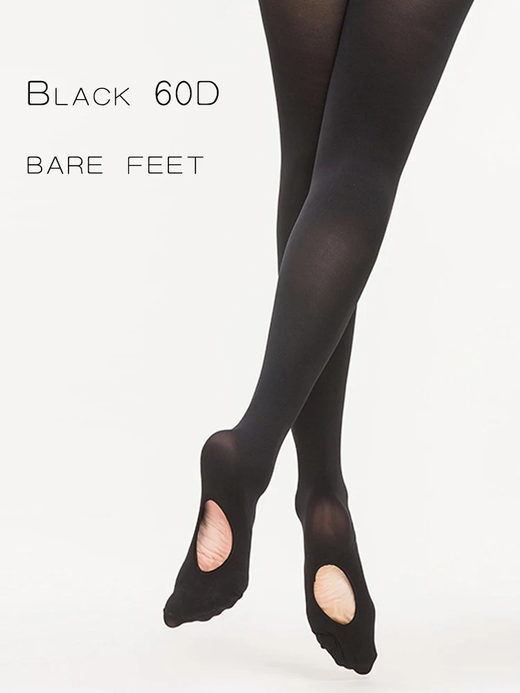 バレエタイツダンスあぶみタイツバレエストッキング女性ガールスケートダンス体操タイツストッキング 60D