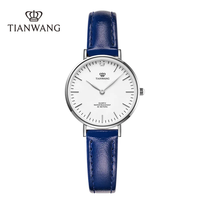 TIAN WANG Women Watch Simple Leather Elegant Ladies' Dress Wristwatches Female Quartz Movement Waterproof Girlfriend Gifts