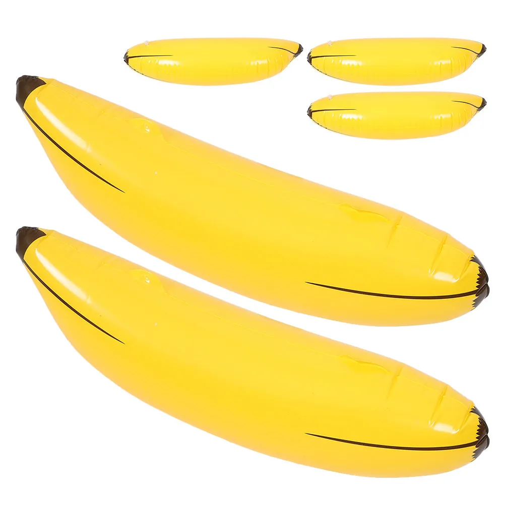 

5Pcs Inflatable Banana Floating Playthings Durable PVC Pool Party Favors Decor Inflatable Banana Fruit Plaything