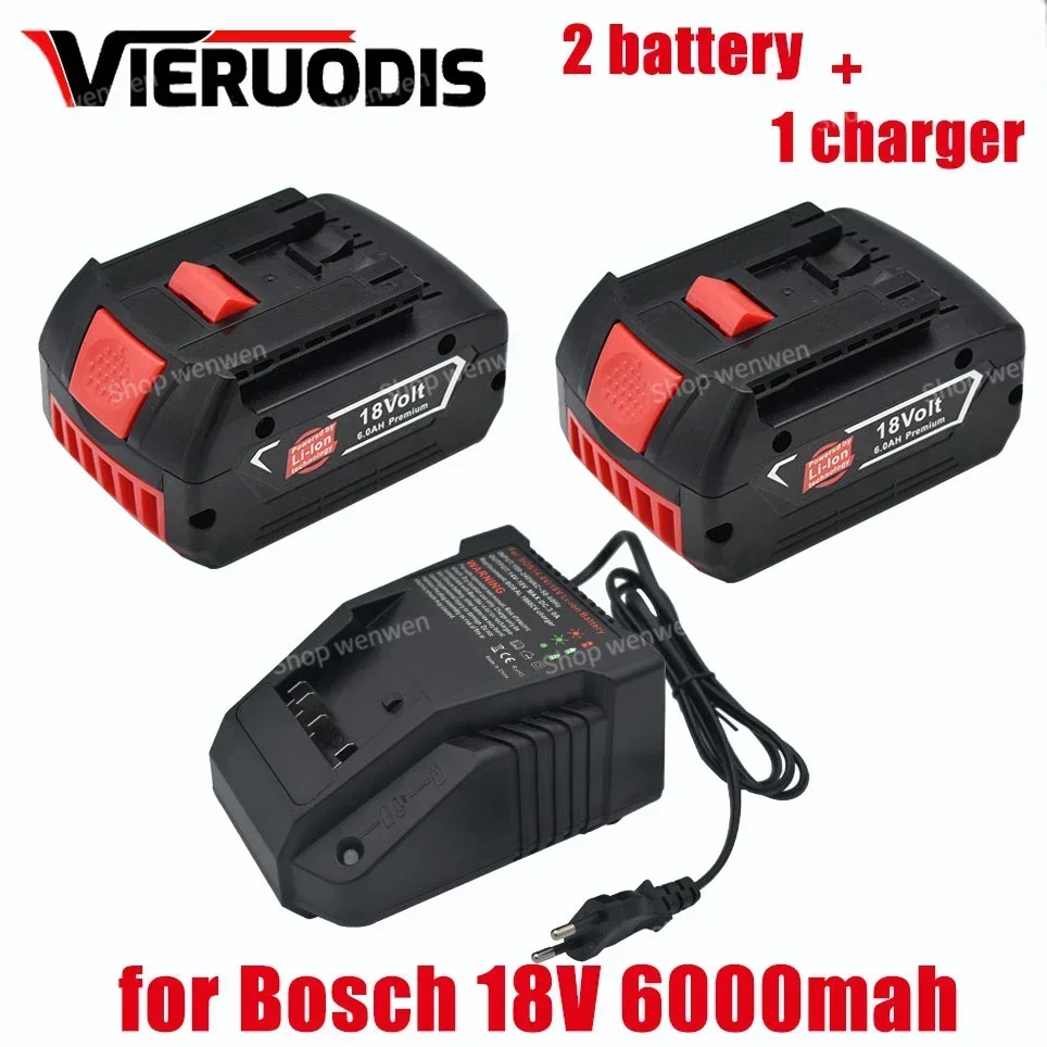 

For BOSCH 18V Battery BAT609 BAT610 For Bosch 18V Professional 6.0Ah Li-ion Battery Drill Battery GBA18V GSR18V BAT618 BAT619