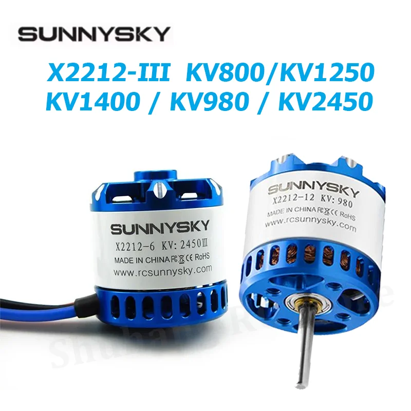 

SunnySky X2212-III X2212 2212 800KV 980KV 1250KV 1400KV 2450KV 3-4S Long Short Shalft 3-4S Brushless Motor RC Drone Airplane