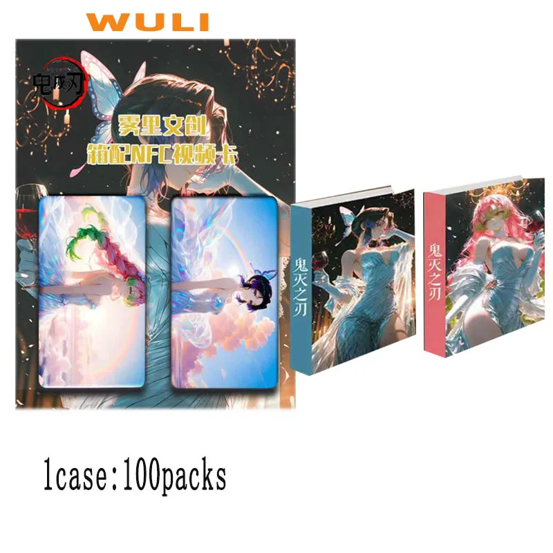 

Новые коллекционные карты Demon Slayer Wave1 WULI, акриловая цветная бумага 16*9 см, редкие различные процессы, изысканные игровые карты для детей
