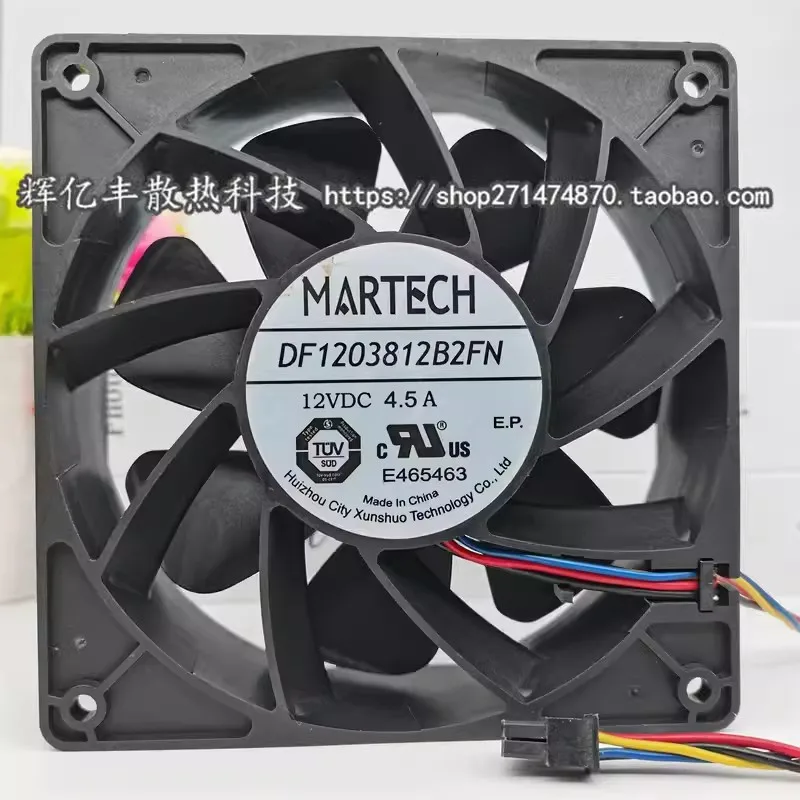 

Original Cooler Fan for MARTECH DF1203812B2FN 12038 12V 4.5A 12CM Avalon 1066 Violent Cooling Fan 120*120*38mm