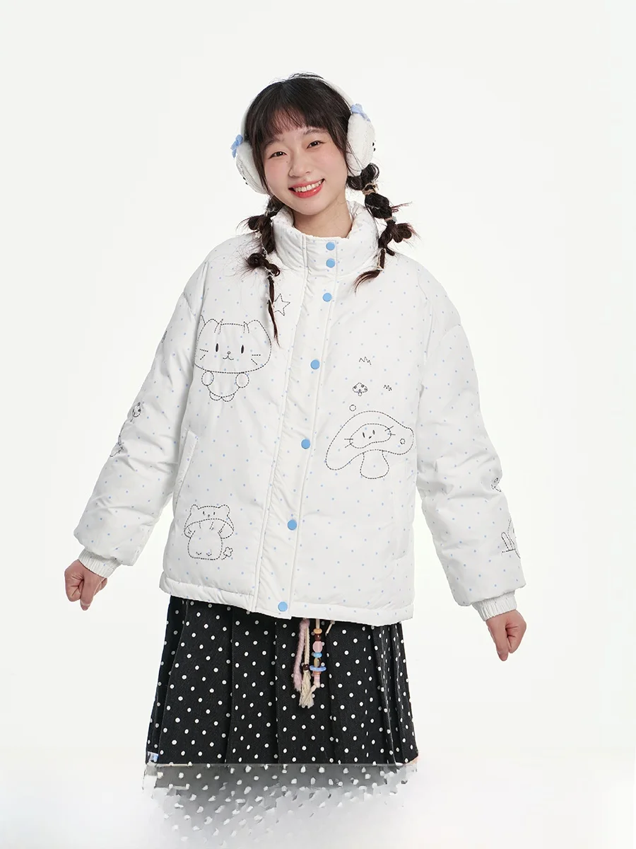 

Женское модное осеннее пальто свободного кроя из хлопка с контрастным воротником, пуговицами и простым узором в стиле пэчворк