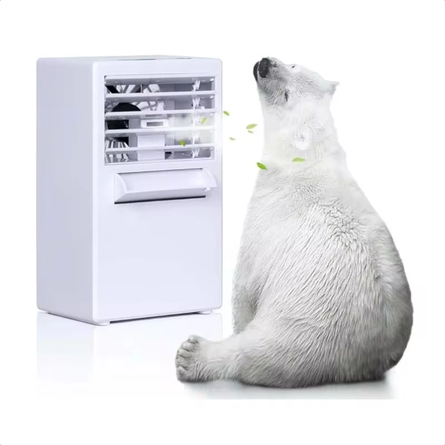 Mini Portable Air Conditioner Fan, 3-in-1 Table Personal Space Cooler Misting Humidifier Purifier  Office, Apartment, Dorm,