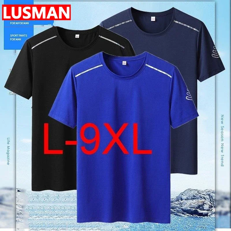 

Plus Size For Men L-9XL T-shirt Camiseta Deportiva Para Hombres Fast Drying Футболка Оверсайз