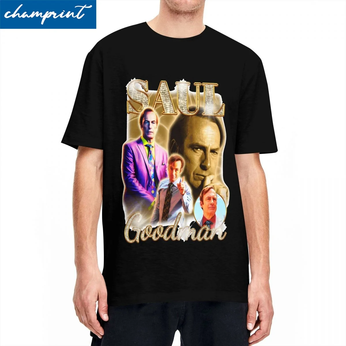 Saul Goodman Vintage Better Call Jimmy McGill Breaking Bad T Shirt Men\'s Cotton Clothing Harajuku O-neck Short Sleeve