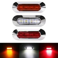 1Pcs LED Side Marker Indicator Lights Front Rear Tail Clearance Lamp DC 12V-24V Universial for Bus Truck Lorry Trailer Boat Car