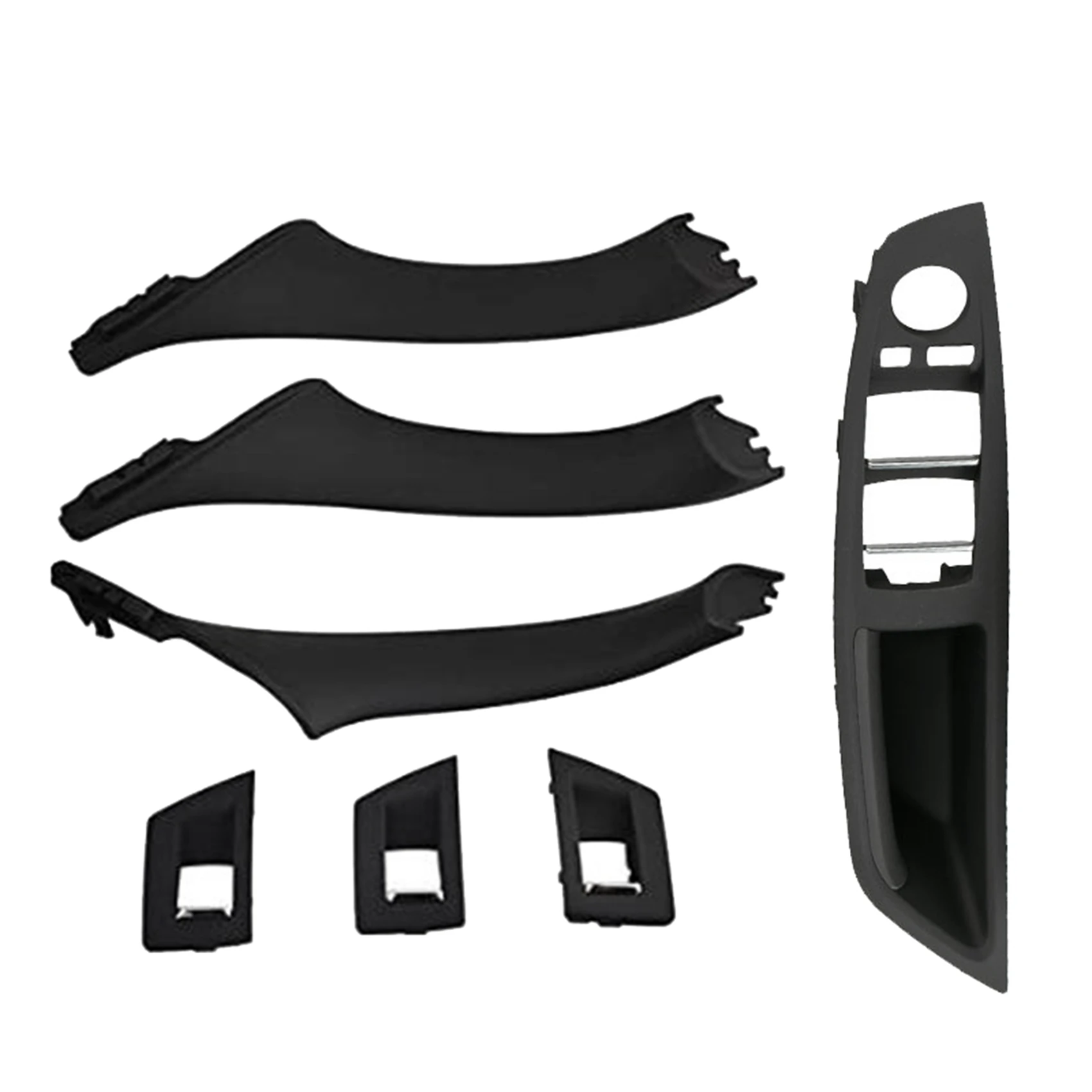 

21 шт., внутренняя дверная ручка автомобиля, переключатель подъема окна, панель подлокотника для BMW 5 серии F10 F11 F18 2010-2017 RHD 51417225875 RHD