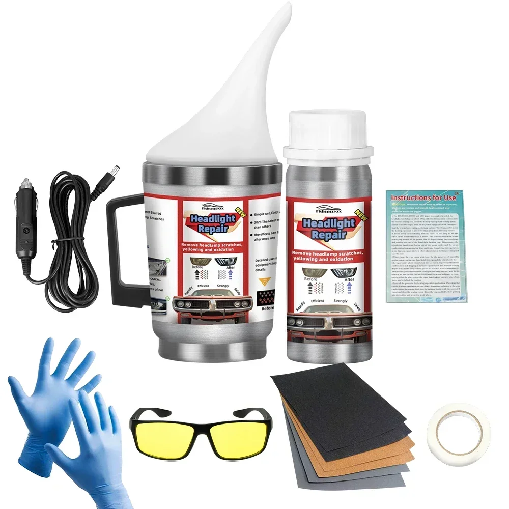 

Набор для восстановления полировки фар автомобиля, набор для чистки фар, против царапин, гидрофобный инструмент для ремонта фар автомобиля