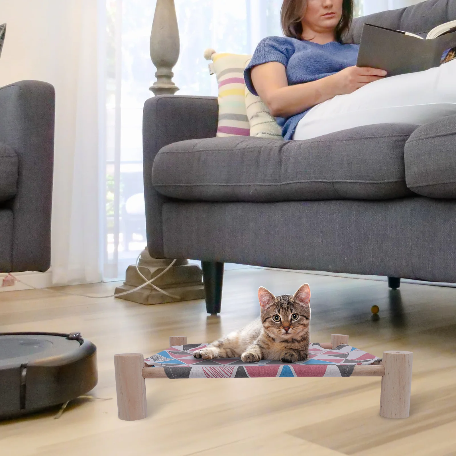 Rede para animais de estimação, durável, segura, uso de longa duração, design conveniente, ninho de cama para gatos, rede para animais de estimação, gatinho, salão de dormir