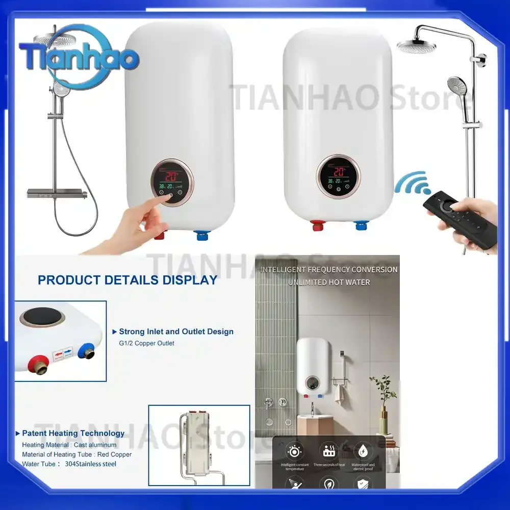 Wall Mounted Portable Intelligent On-Demand Under Sink Kitchen Instant Water Geyser Tankless Hot Water Heater Electric for