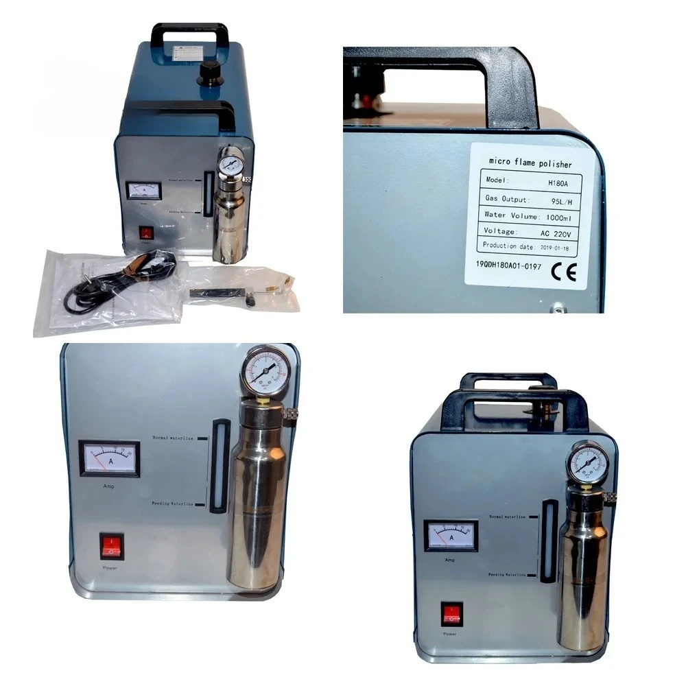 High Power Acrylic Polishing Machine for H180 Flame Polisher Electric Grinder for Acrylic Sheets 95L H Flow Rate Dual Voltage