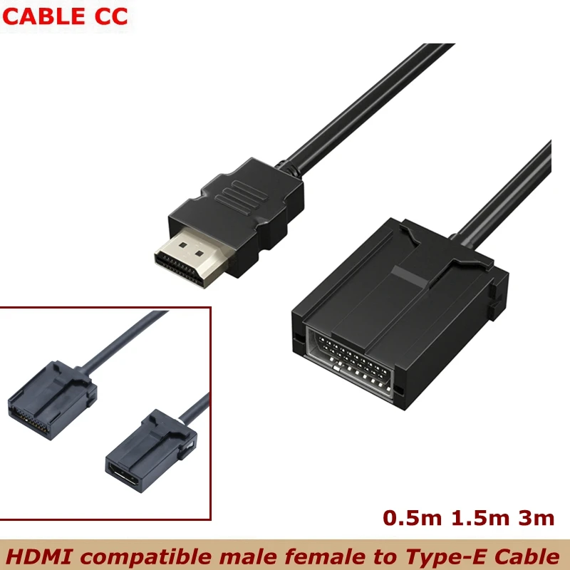 Mannelijke En Vrouwelijke Hdmi-Compatibel Met Auto Gemonteerde High-Definition Audio-En Videokabel Hdmi Compatibel Met E Type Tot En Met Mi