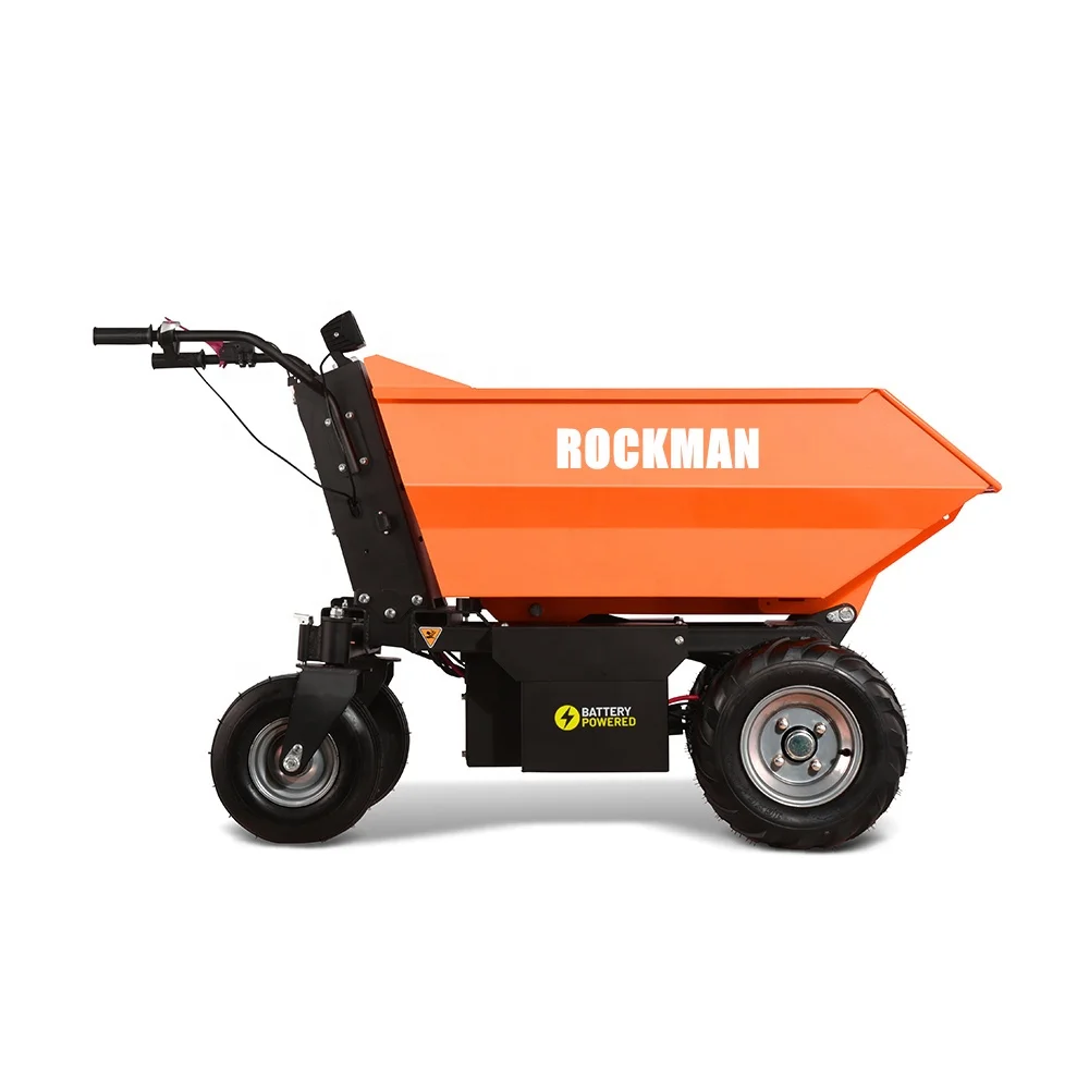 

Hydraulic Tipping 500KG Loading Capacity 48V 32Ah Lead-acid Battery Power Mini Electric Dumper/power Wheelbarrow