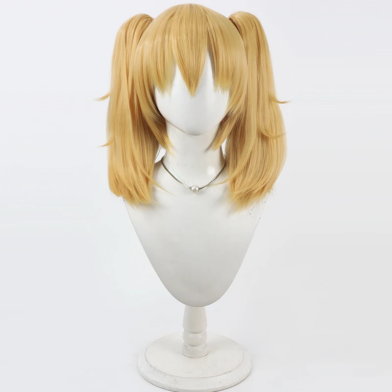 أنيمي غروك أني شعر مستعار تأثيري هالوين الدعامة الشعر الاصطناعية ألياف مقاومة للحرارة + غطاء شعر مستعار