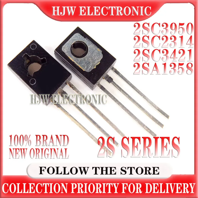 10pcs 2sc3950 To-126 C3950 To-126f 2sc2314 2sc1904 2sc4137 2sc3423 2sa1358 2sc3421 Each 5pcs(5+5)