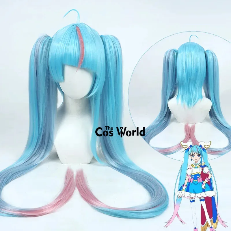 

Парящее небо! Pretty Cure Sora Harewataru 100 см длинные прямые аниме косплей парики волокно термостойкие синтетические волосы + шапочка для парика