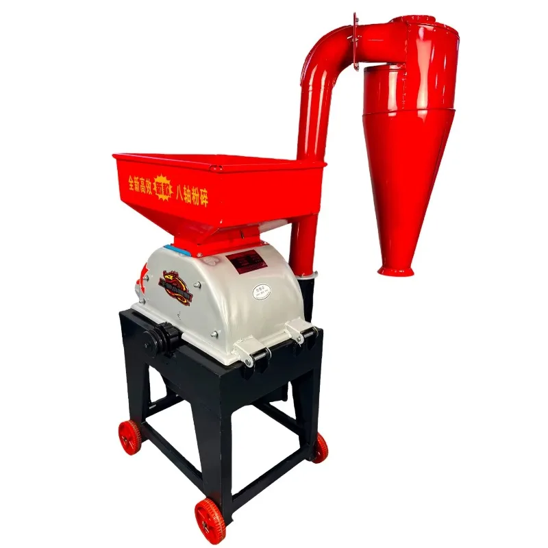 Automatic Bag Filling Livestock Feed Hammer Grinder Forage Straw Corn Grain Maize Crusher Chopper Milling Machine 1350 Kg/h