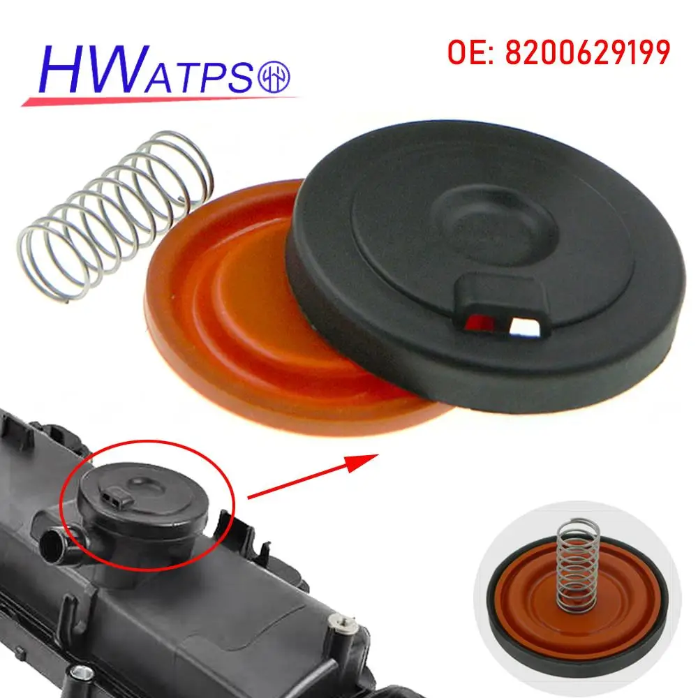 Car Engine PCV Valve Cover Repair Kit With Membrane 8200629199 For Renault Clio Megame Grand Scenic Dacia Duster Lodgy Logan