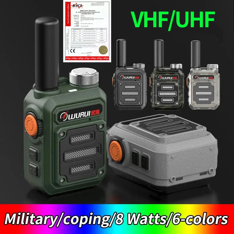 Wurui G63 mini Walkie talkie scanner przenośna krótkofalówka walkie-talkie do polowania 50 km profesjonalny komunikator poręczny amator