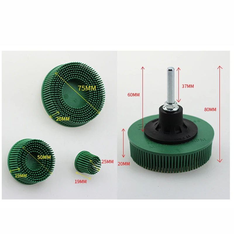 1PC 3 Color 2inch Whirlwind Needle Brush Polishing Brush Wheel Polishing Tool  Disc Electric Drill Brush Deburring Plastic