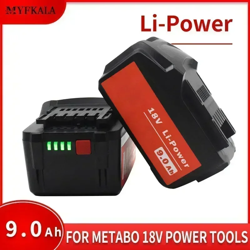 

Для Metabo 18 В 4,0-9,0 Ач аккумулятор, электроинструменты, дрель, гаечный ключ, молоток, шлифовальный станок для Metabo, аккумулятор Asc30 Asc55 625592000