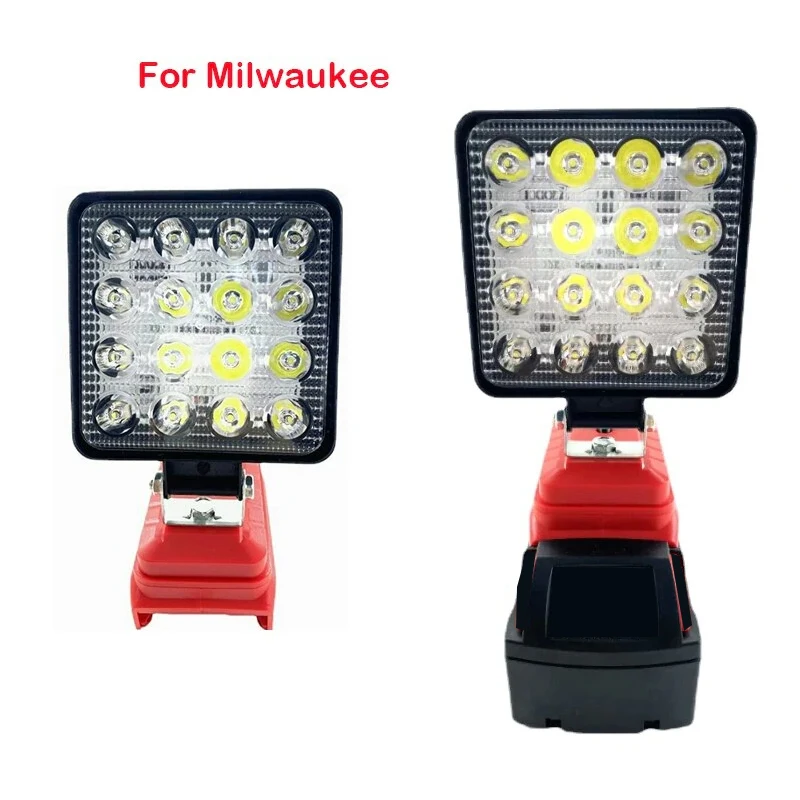 NEW 4 Inch Work Light for Milwaukee M 18 18V Li-Ion Battery LED Lamp Flashlight  Portable Outdoor fishing lamp