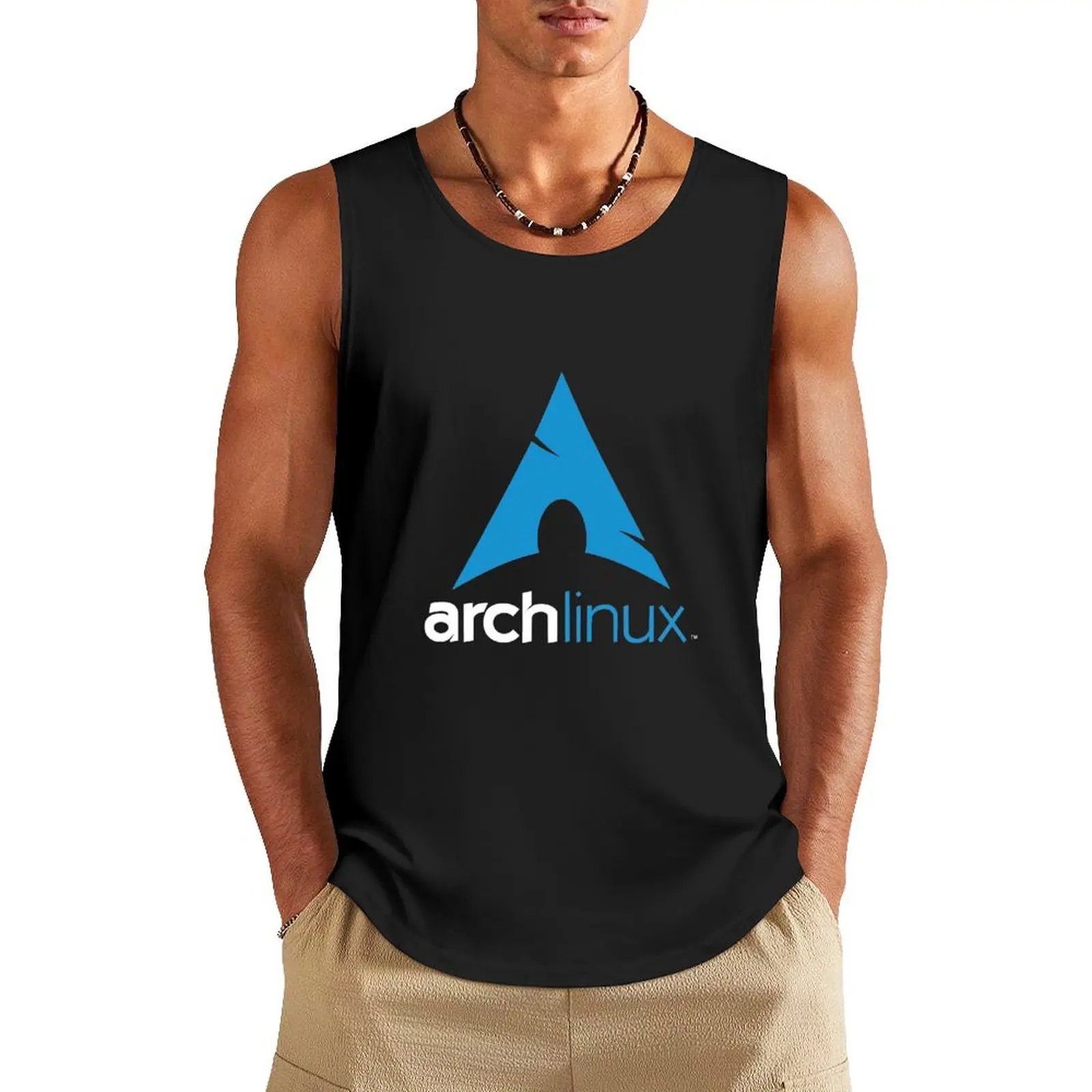 

arch linux Tank Top mens designer clothes training weight vest sexy clothes men