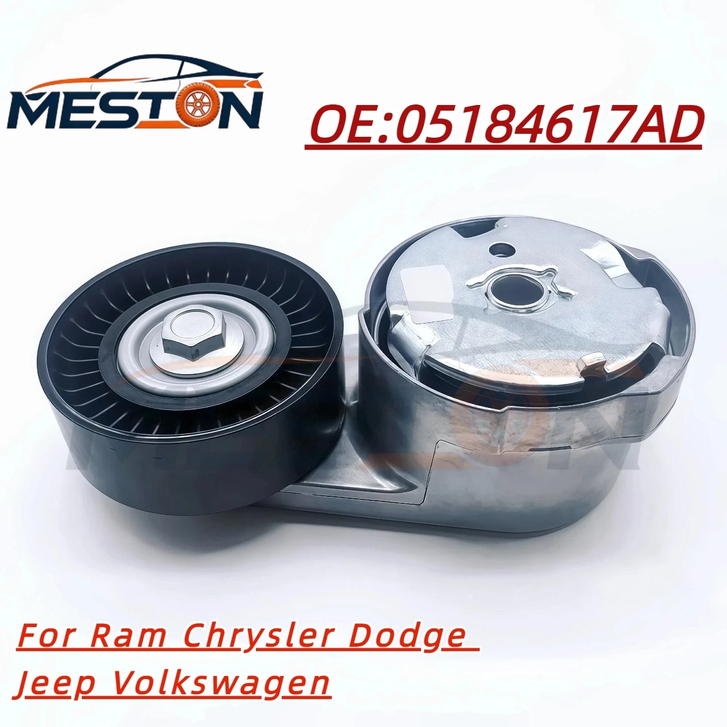 

Belt Tensioner Assembly for Chrysler Town & Country Grand Cherokee Dodge Ram 05184617AD, 5184617AD 39282, 49484, 89632