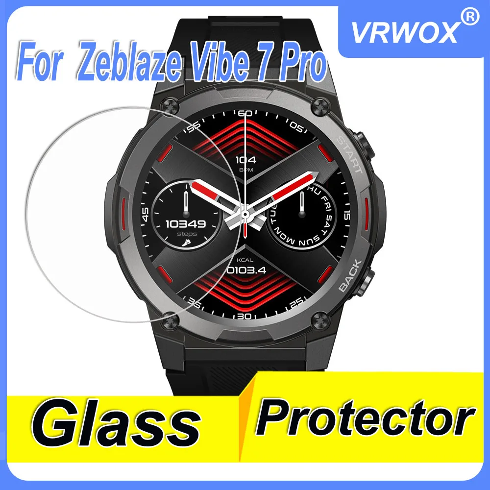 Gehärtetes glas für zeblaze vibe 7 pro 7pro btalk 2 ares 3 stratos 2 vollschutz displayschutz hd klar schutz glas folie