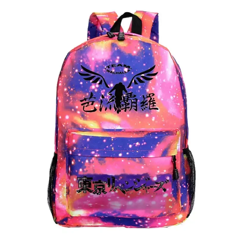 Mochila de Anime Tokyo Revengers, mochila Harajuku estampada de alta calidad para adolescentes, bolso escolar de lona Manga MN3