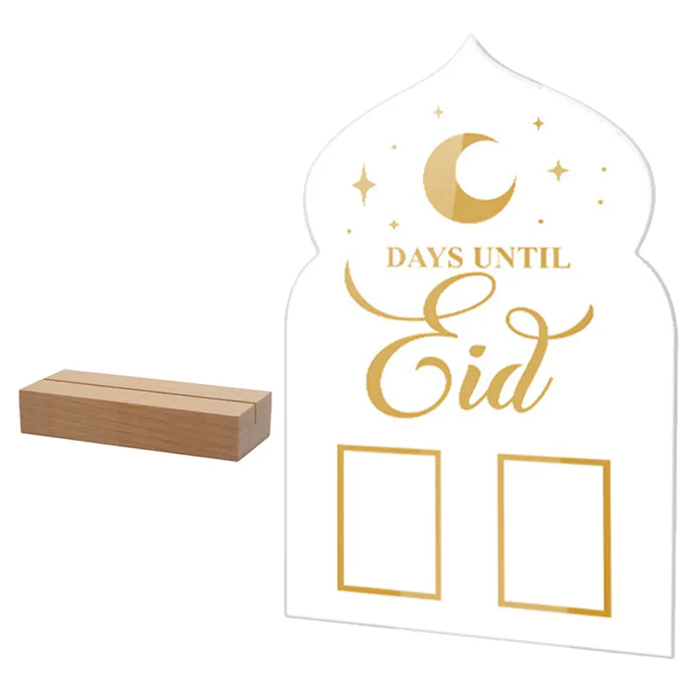 

Acrylic Countdown Decor Ethnic Design Date Acrylic Handwritten Countdown Display Reusable Month Tabletop Ornament Whiteboard