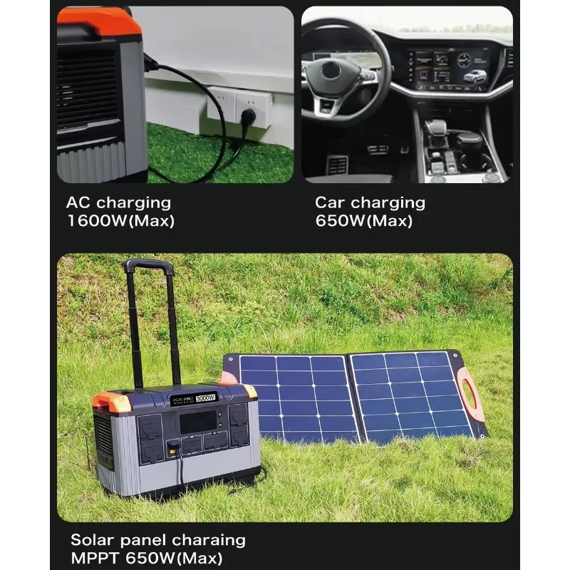 

Wholesale T30 2400w 3000w Generator Portable Silent Emergency Portable Power Station Solar Generator Energy Storage Power Supply