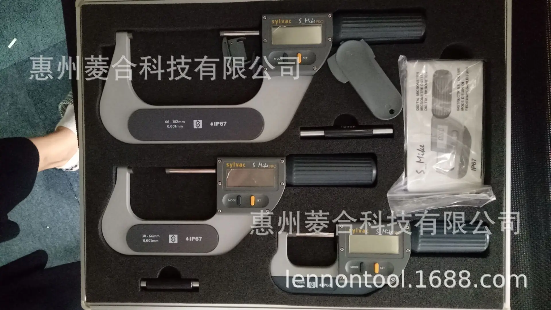 2025  SYLVAC spline 2mm double tip probe digital micrometer 0-25mm 903.0301