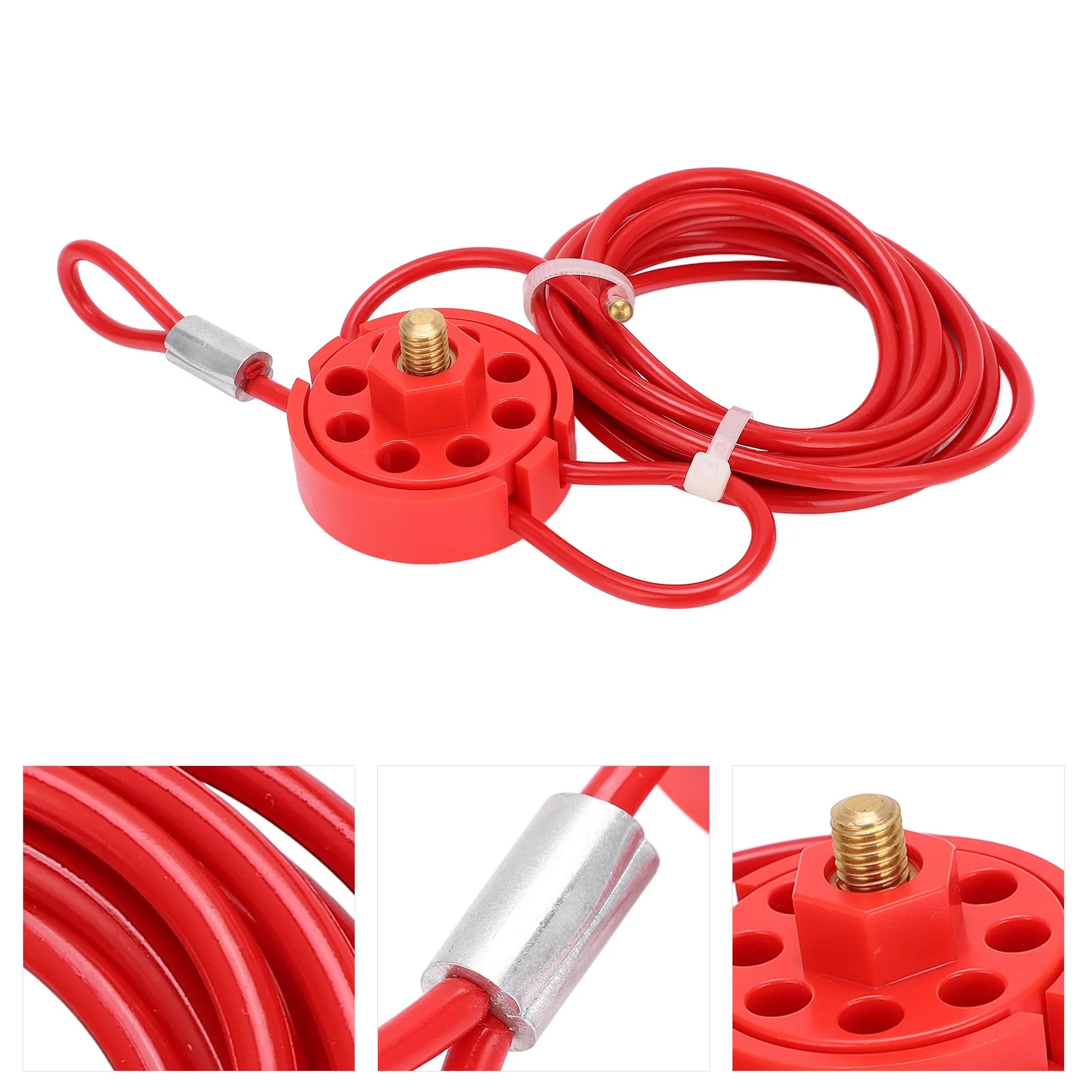 Adjustable Cable Lockout 2m Stainless Steel Lockable Handle Lockout Tagout Tool For Cable And Valve Safety Protection view 3