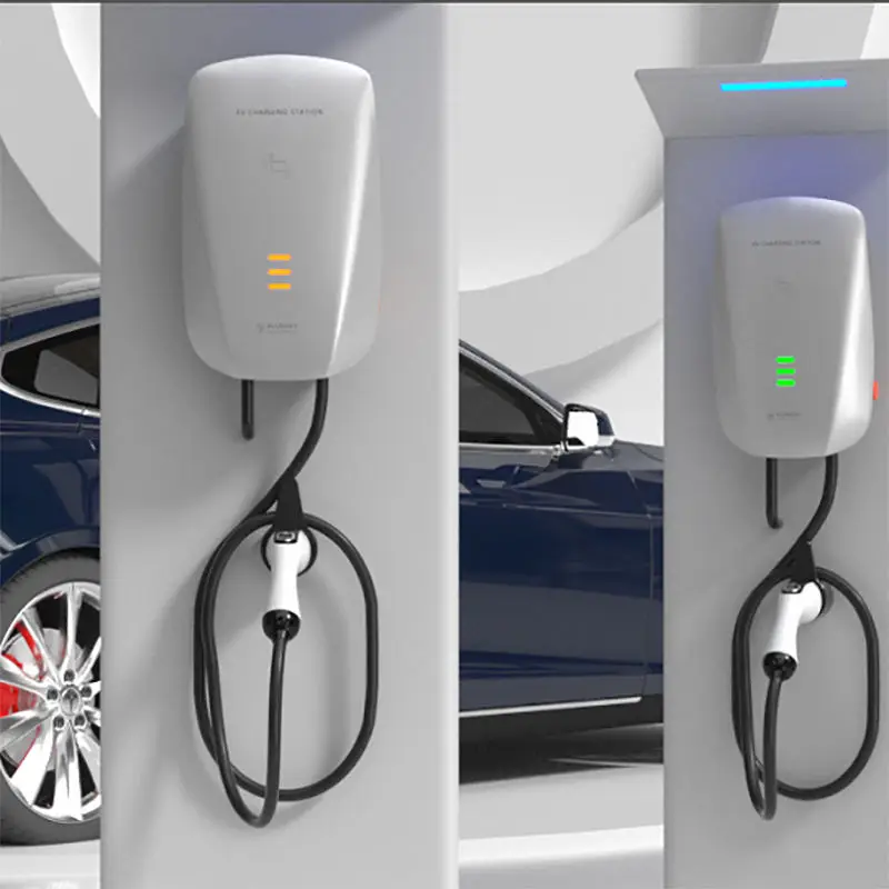 High Efficiency Fast Charging GBT 11kW Wall Mount EV Charger Low Energy Loss IP65 Home Charging Station