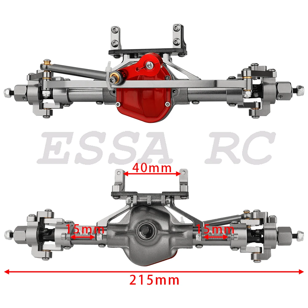 Upgraded Hard Steel Universal Front CVD Drive Shaft for 1/10 Axial SCX10 I Straight Front Axle RC Car Replacement Upgrade Parts