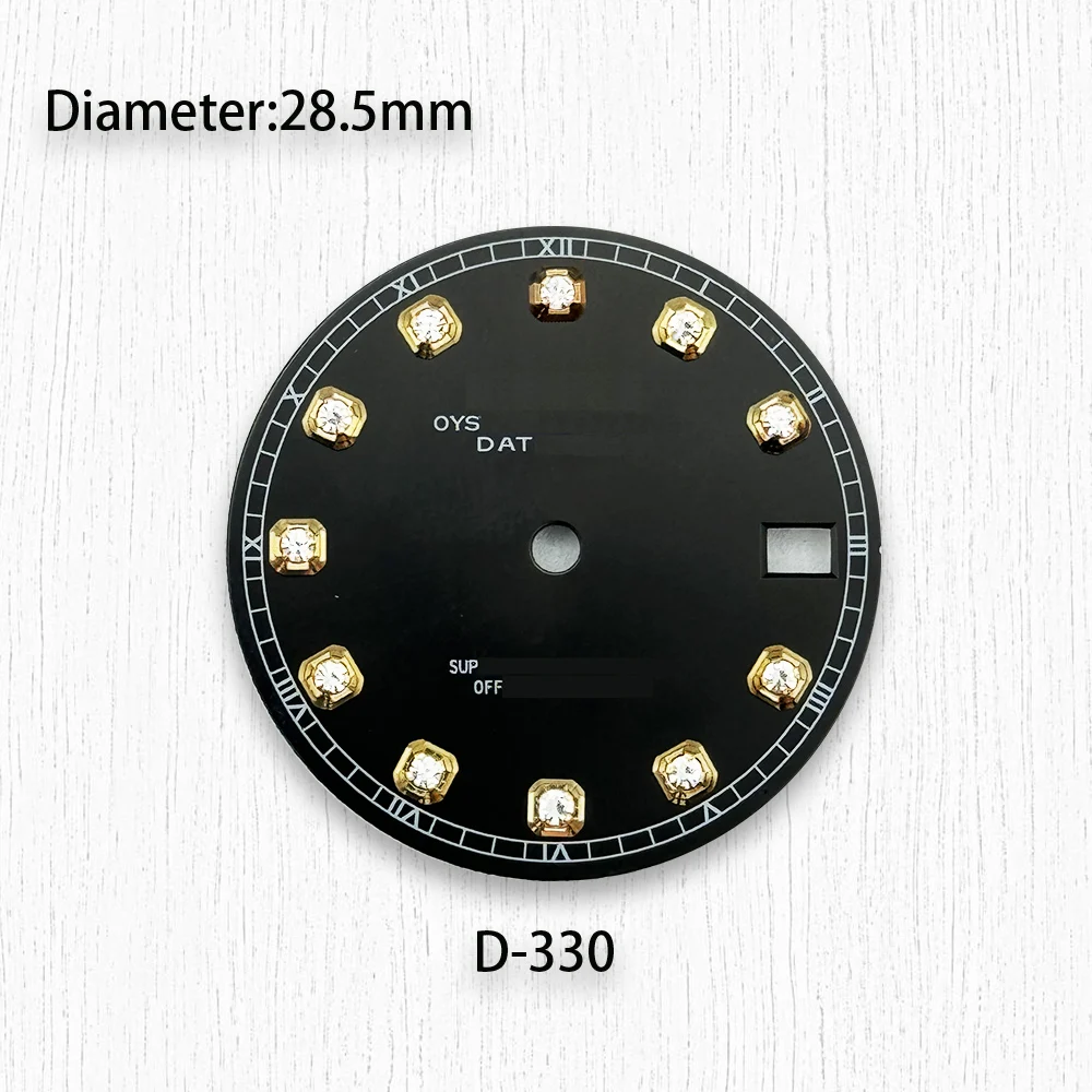 

28.5mm NH35 Dial S Logo Diamonds Dial Fit NH35/NH36 Movement Watch Modification Accessories