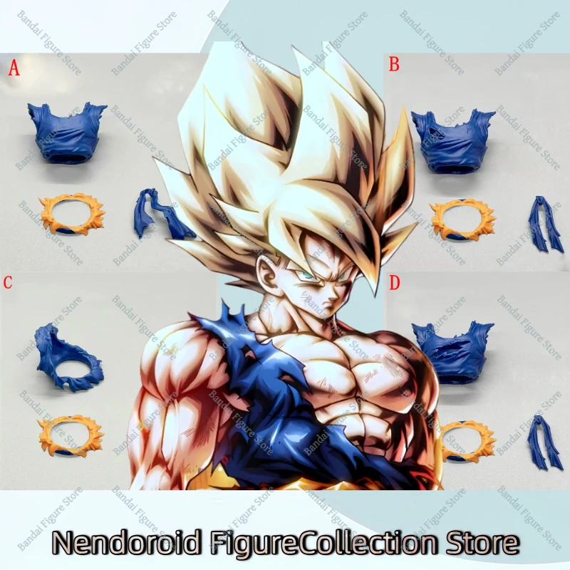 

In Stock EC SHF Dragon Ball Super Saiyan Goku War Damaged Clothing Accessory Kit 3.0 KO Air Anime Action Collection Toy Gift