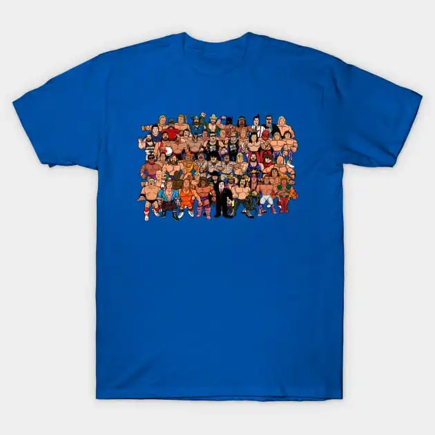 

1991 Wrestling Roster T-Shirt Funny Short Sleeve Tshirt Streetwear New Fashion Top Tees